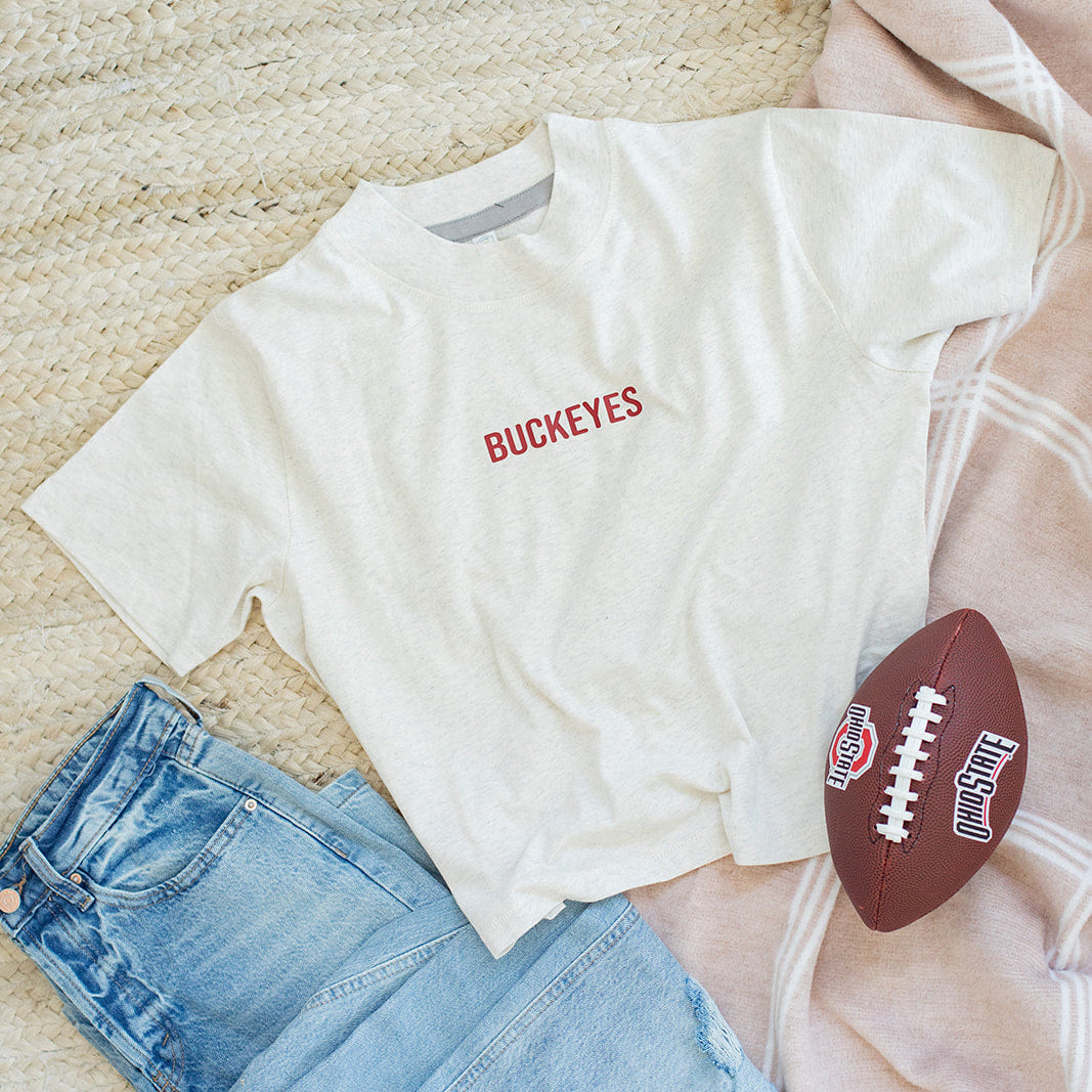 BUCKEYES CROP T SHIRT
