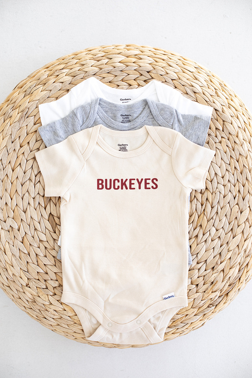 BUCKEYES BABY BODYSUIT
