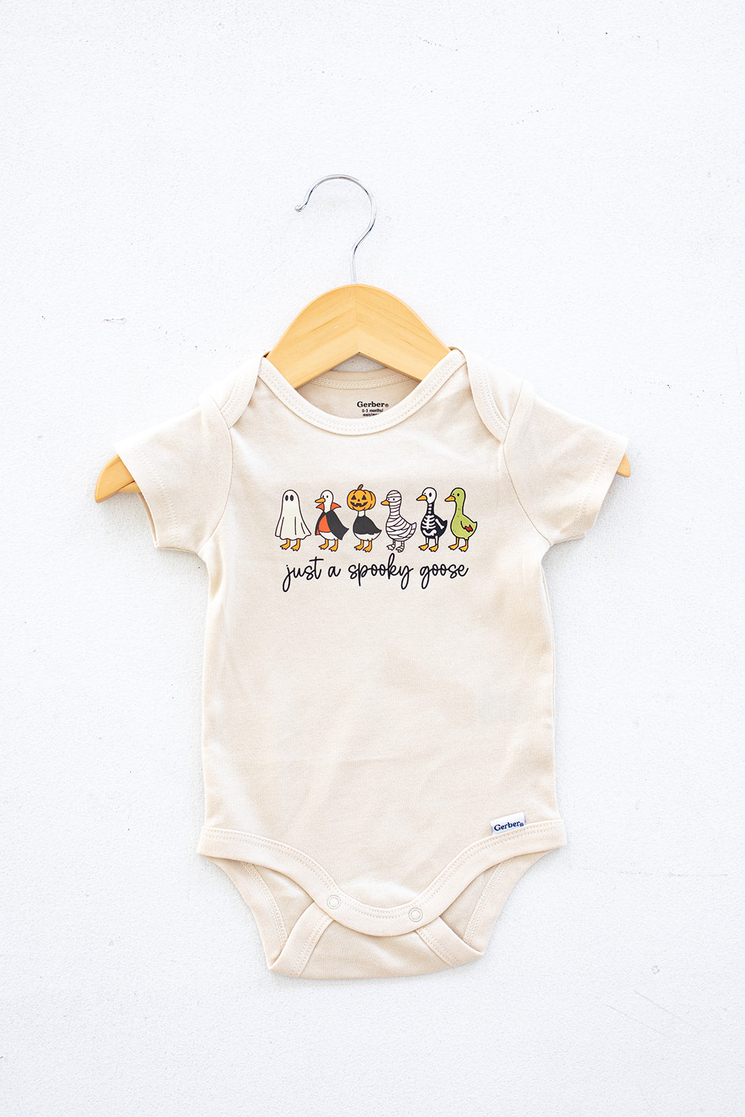 SPOOKY GOOSE BABY BODYSUIT