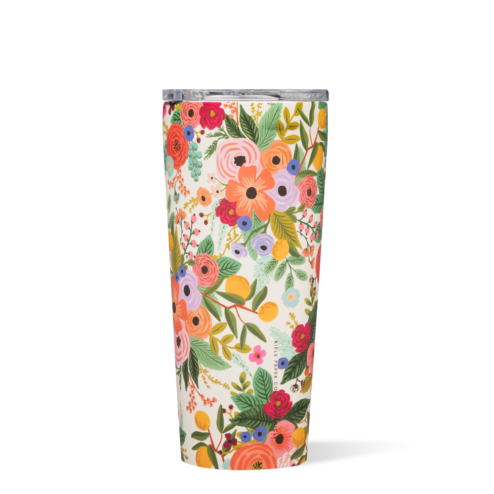 Tumbler - 24oz Rifle Paper - Garden Party Cream