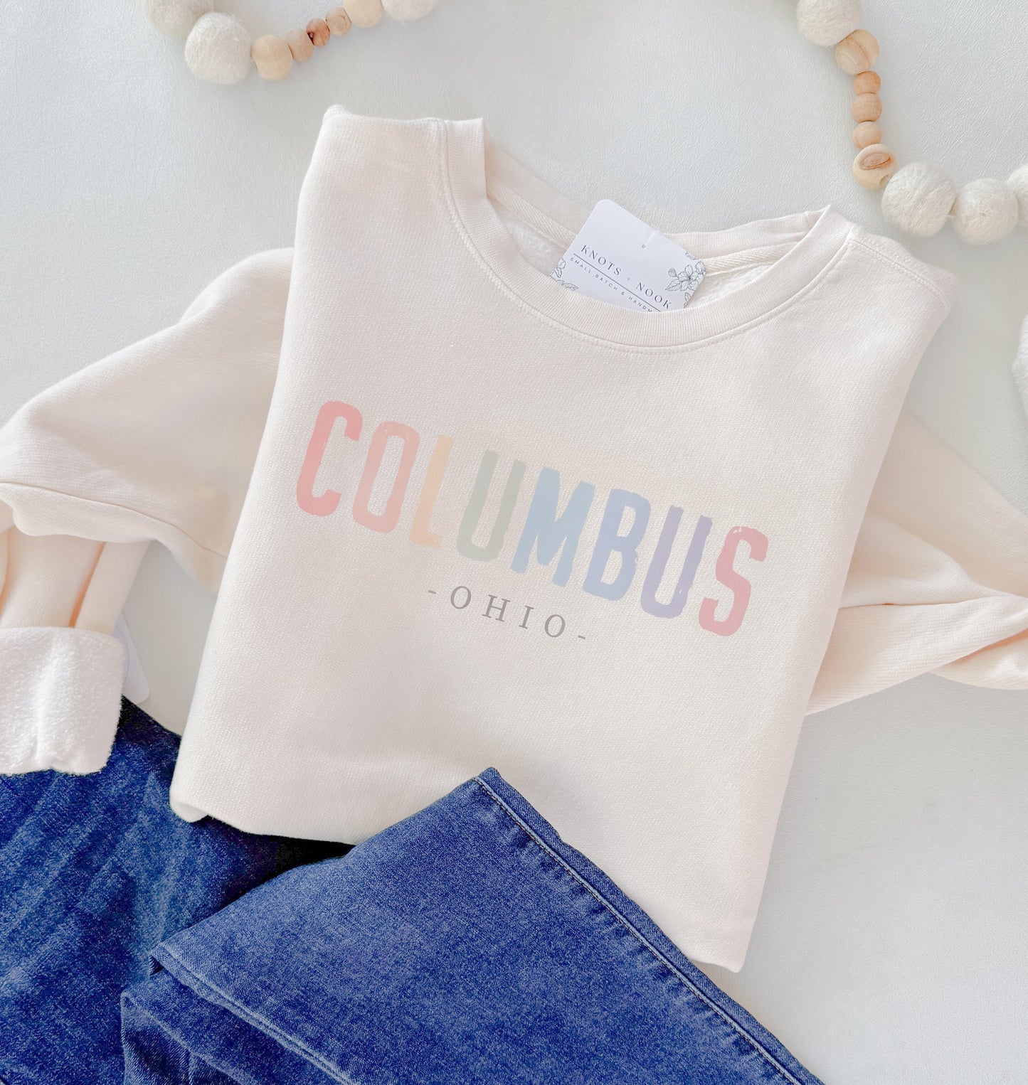 WATERCOLOR COLUMBUS SWEATSHIRT