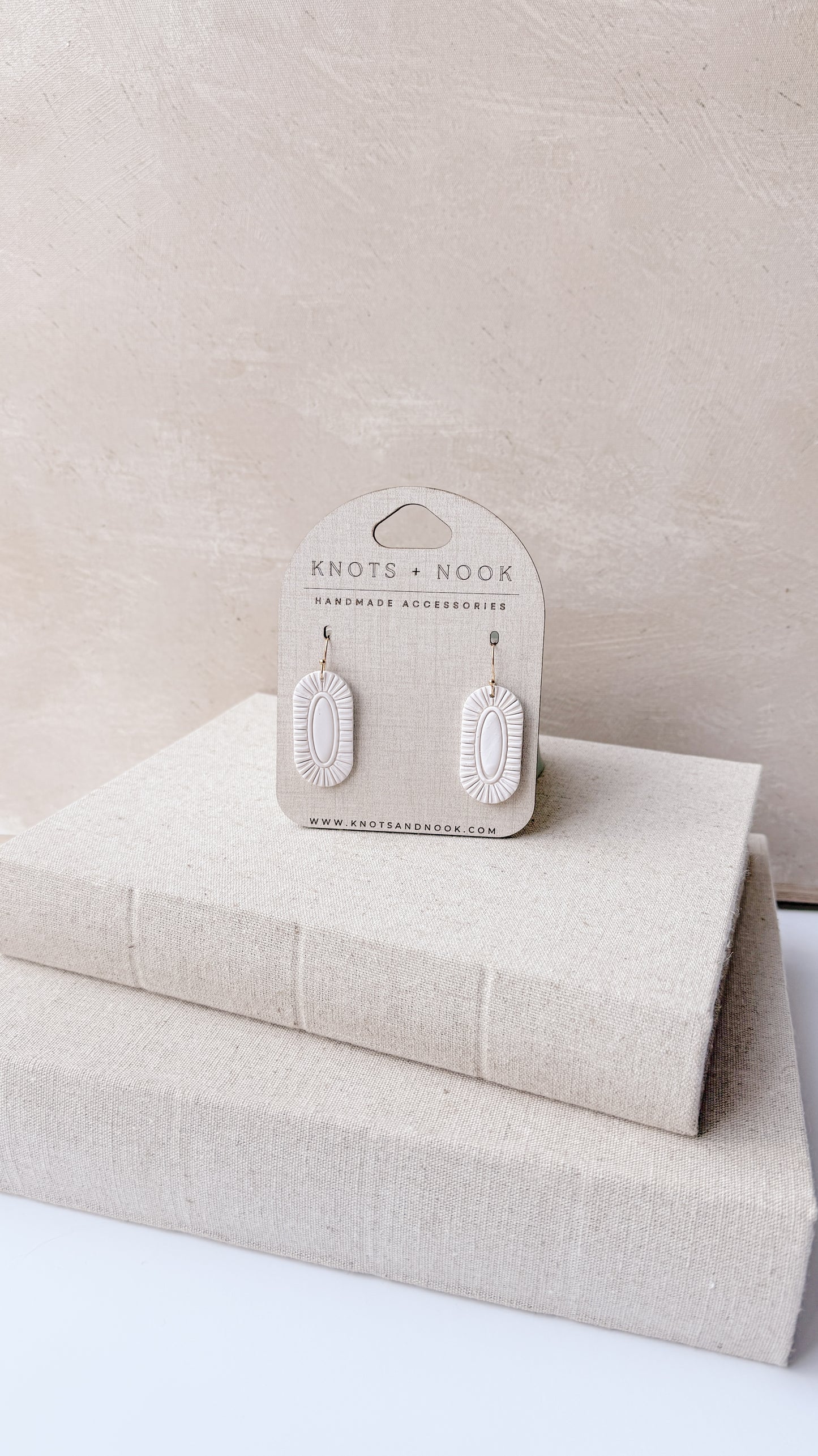 OVAL CLAY EARRINGS