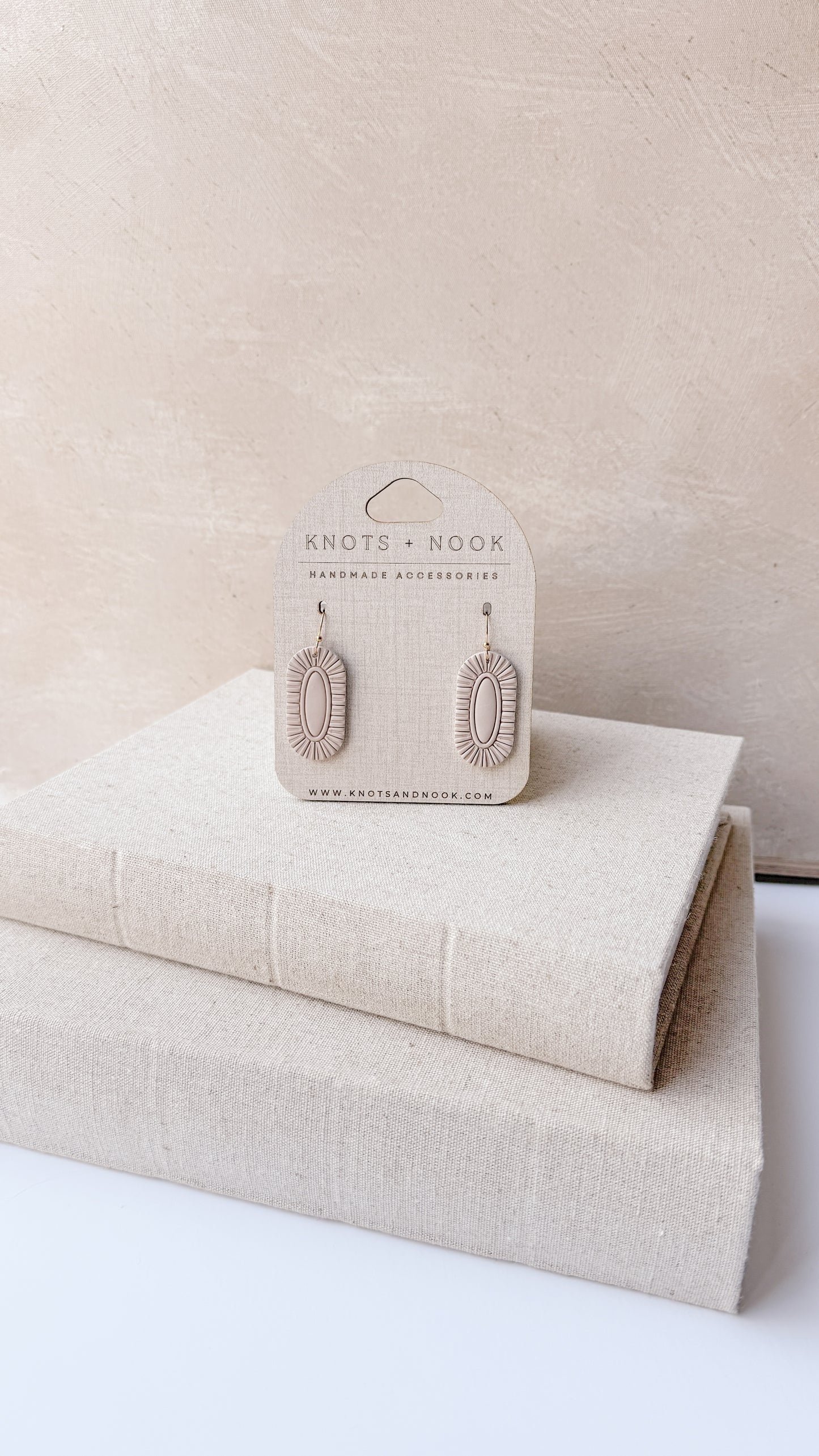 OVAL CLAY EARRINGS
