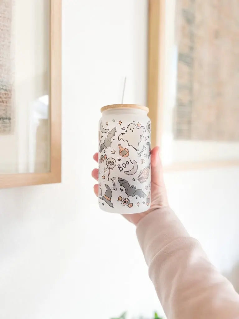 BATS AND BOOS GLASS TUMBLER knotsandnook