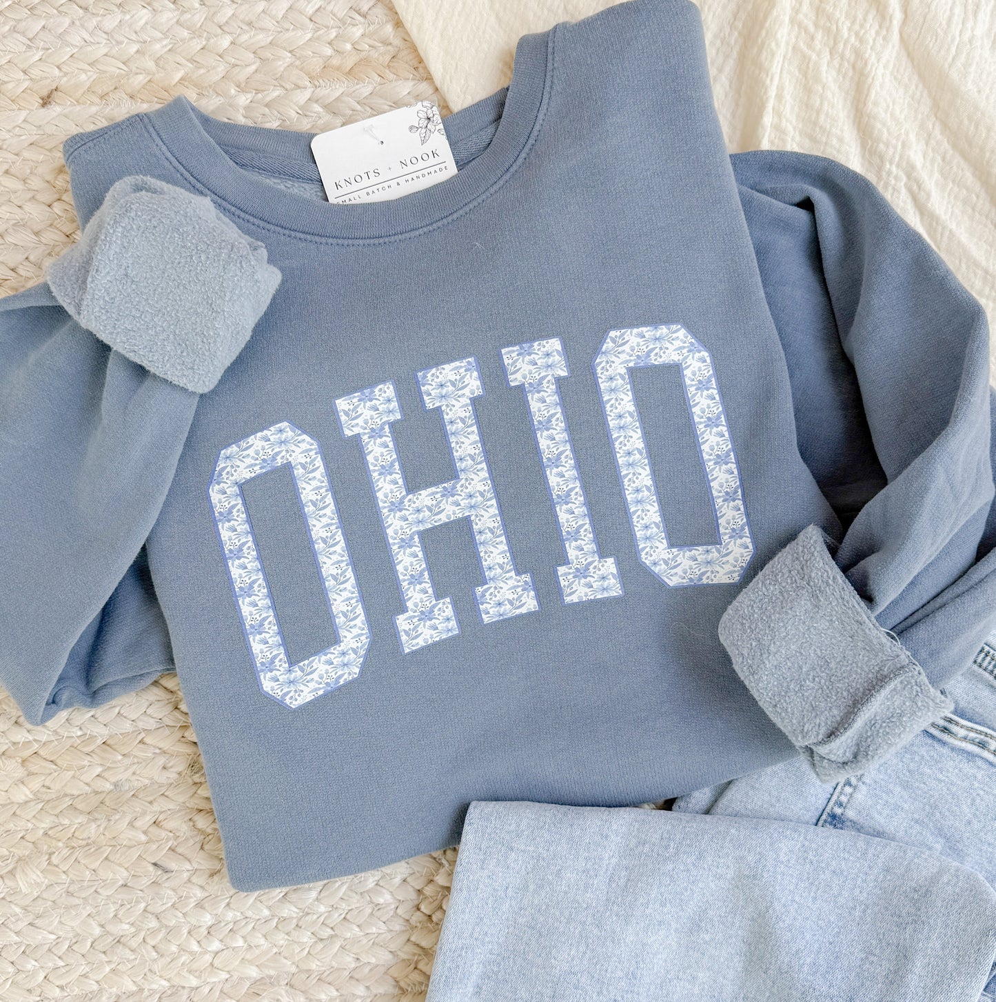 FLORAL OHIO SWEATSHIRT