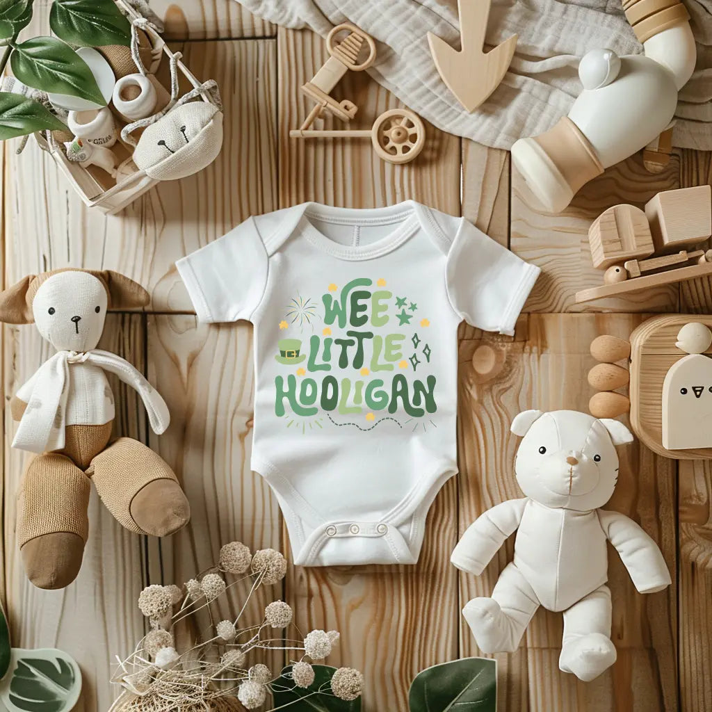 WEE LITTLE HOOLIGAN BABY ONESIE knotsandnook