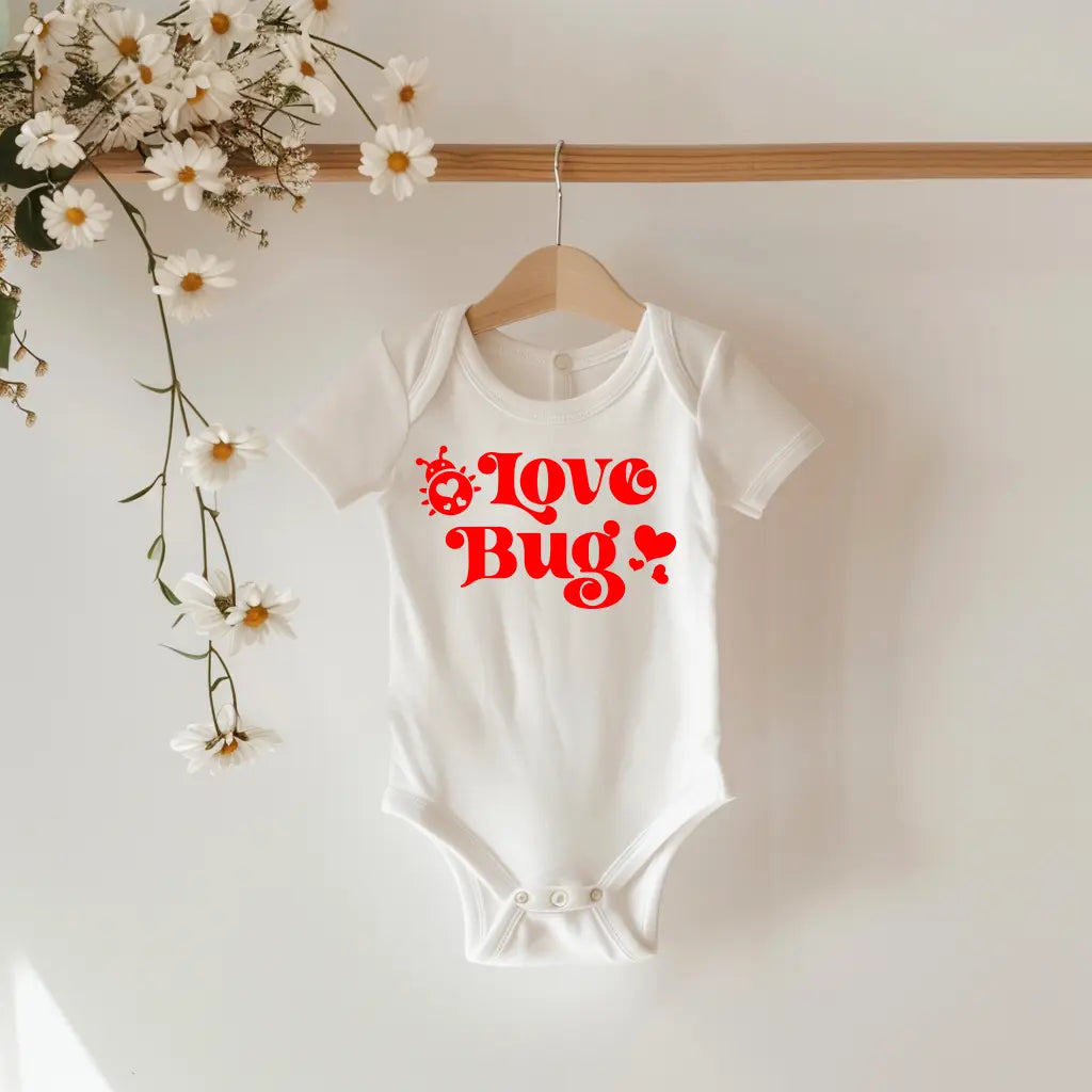 LOVE BUG BABY ONESIE knotsandnook