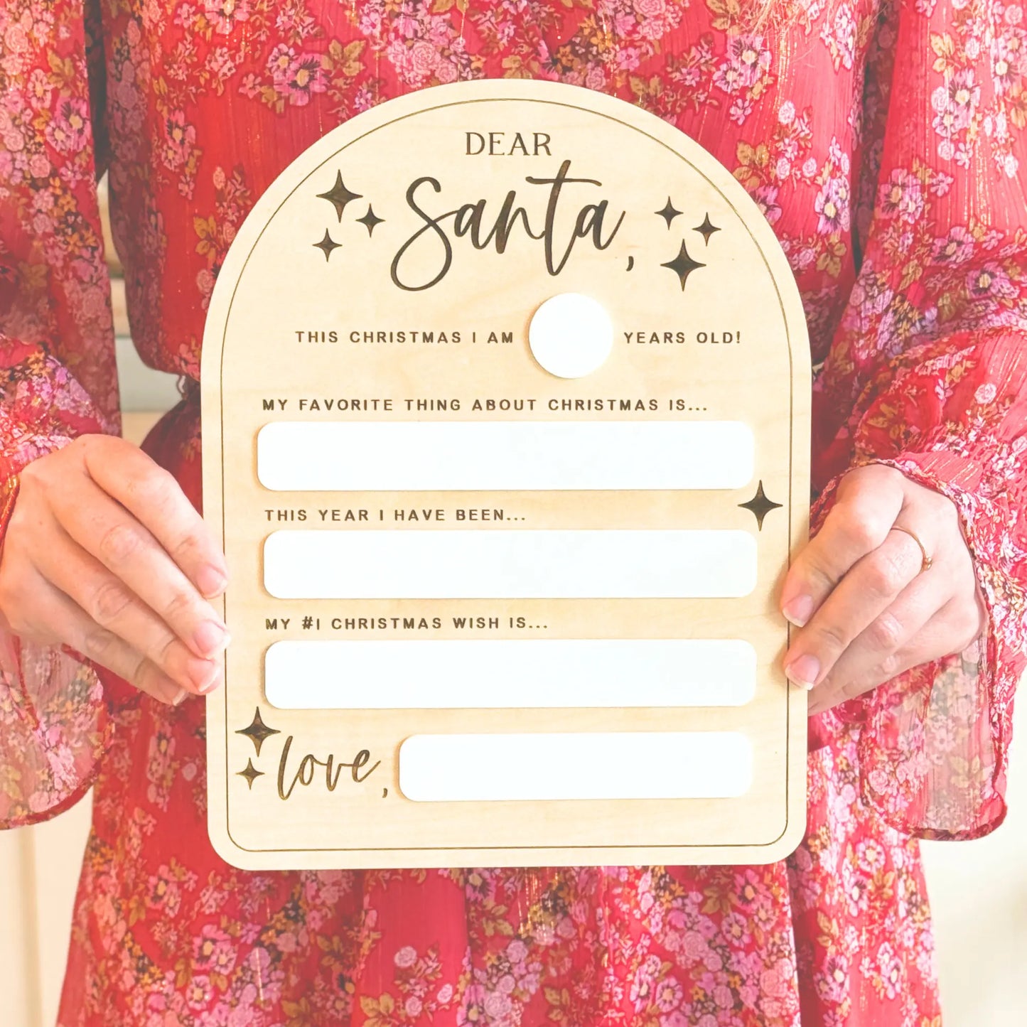 DEAR SANTA DRY ERASE BOARD knotsandnook