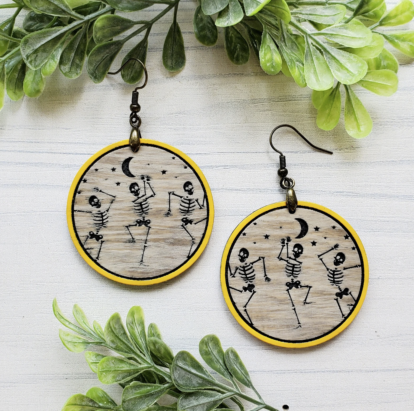 DANCING SKELETONS EARRINGS