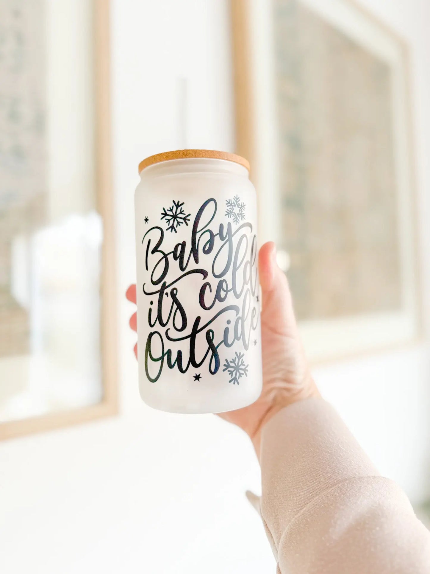 BABY ITS COLD OUTSIDE GLASS TUMBLER knotsandnook