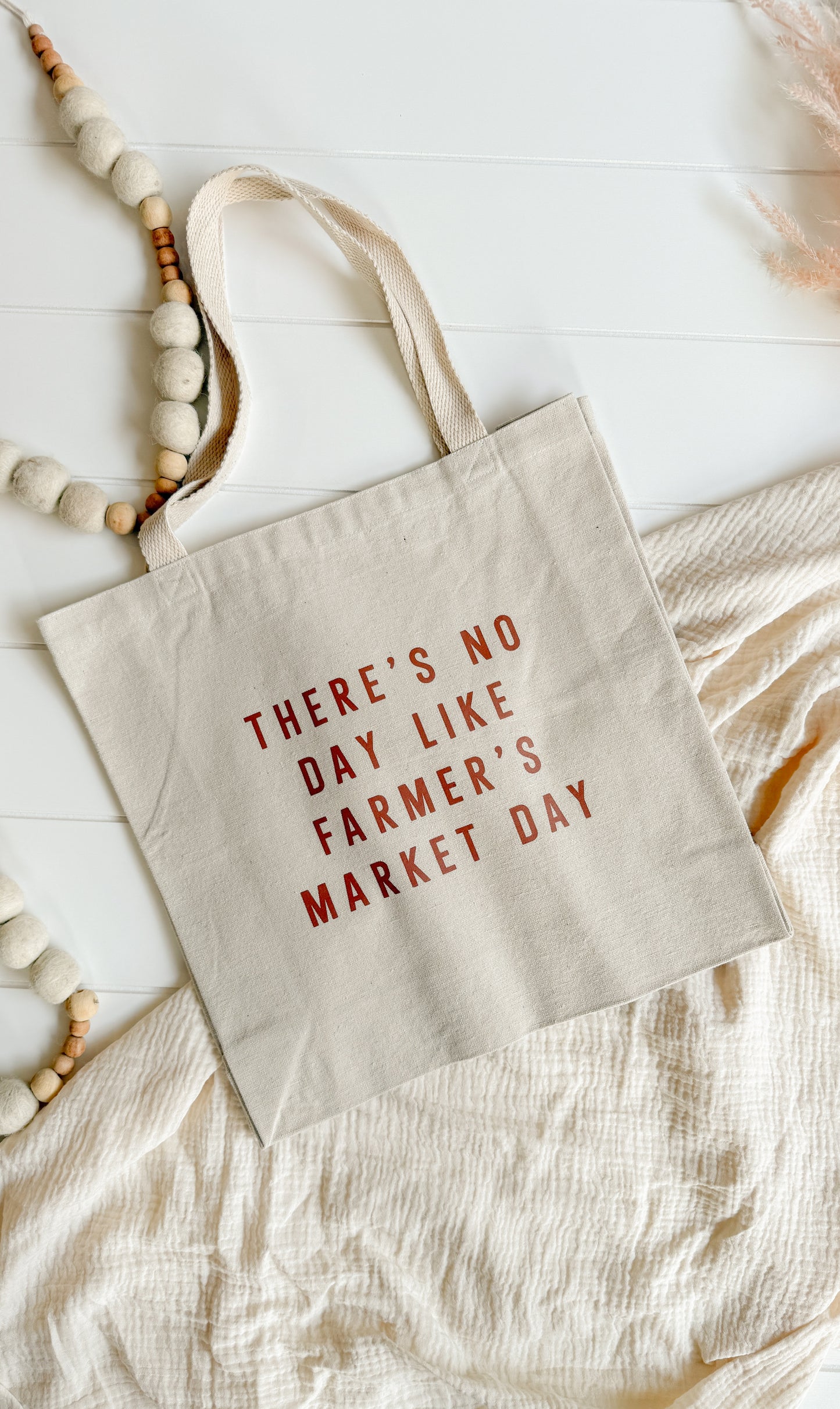 FARMERS MARKET CANVAS TOTE