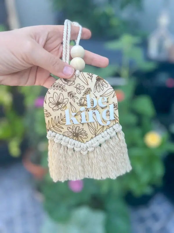 BE KIND CAR CHARM knotsandnook