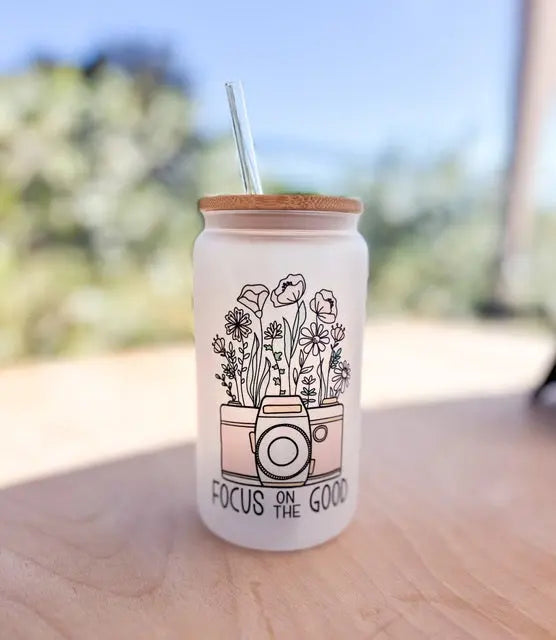 FOCUS ON THE GOOD GLASS TUMBLER knotsandnook