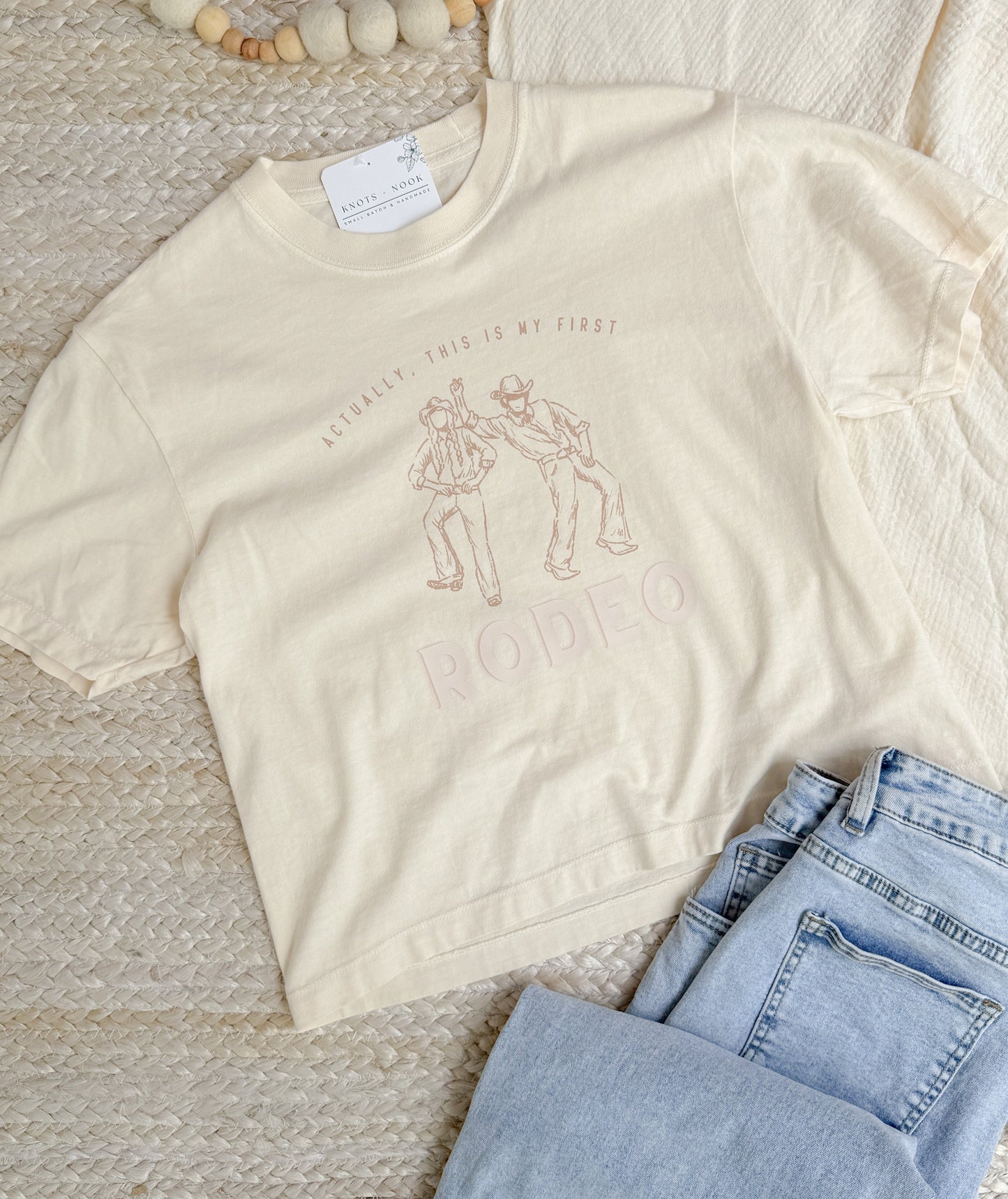 MY FIRST RODEO BOXY CROP SHIRT