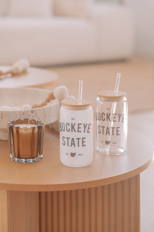 BUCKEYE STATE GLASS TUMBLER