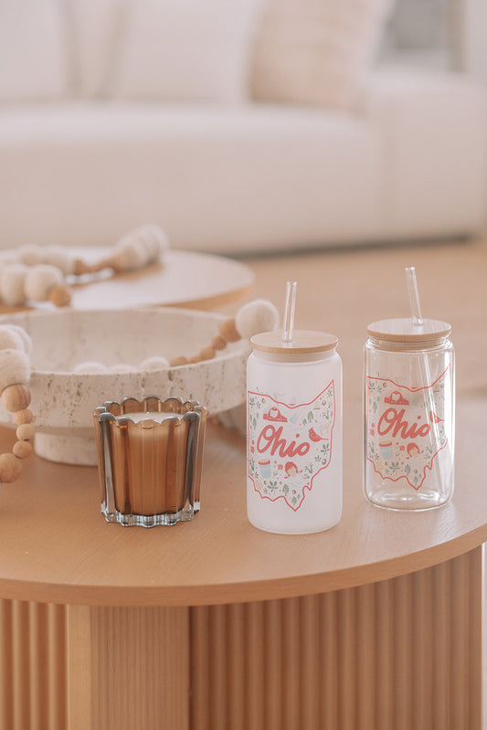 OHIO LANDMARK GLASS TUMBLER