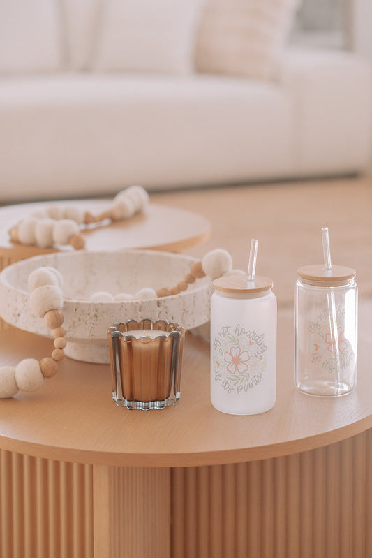 NOT HOARDING IF IT’S PLANTS GLASS TUMBLER