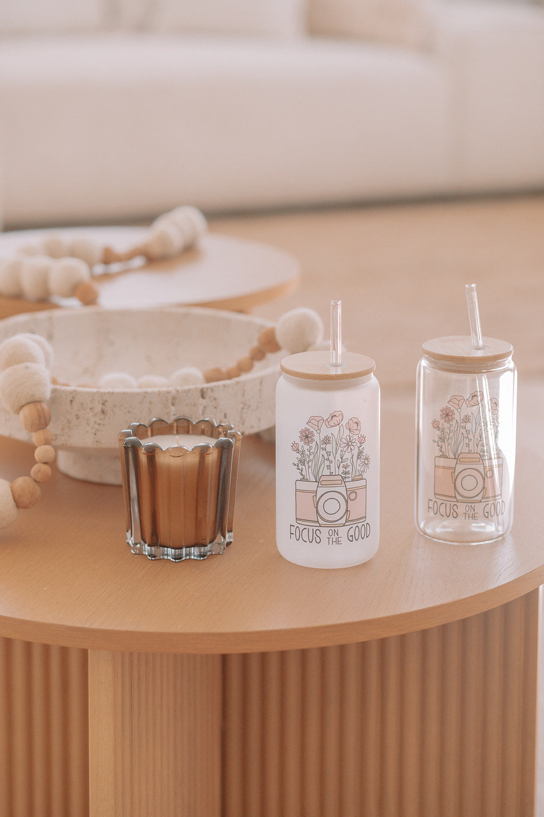 FOCUS ON THE GOOD GLASS TUMBLER