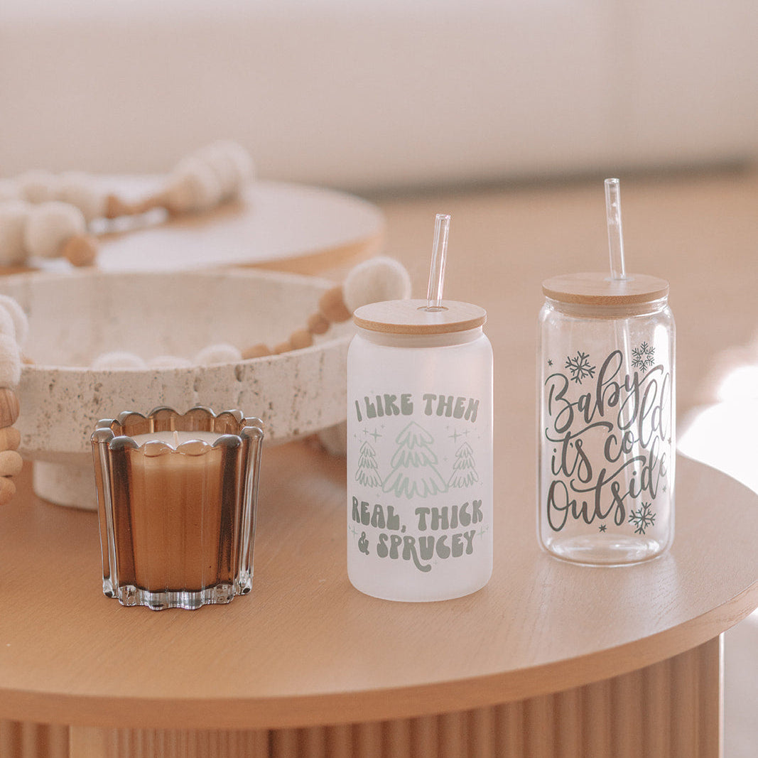 THICK AND SPRUCEY GLASS TUMBLER