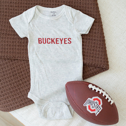 BUCKEYES BABY ONESIE