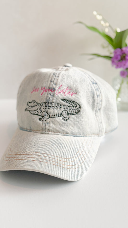 LATER GATOR EMBROIDERED HAT