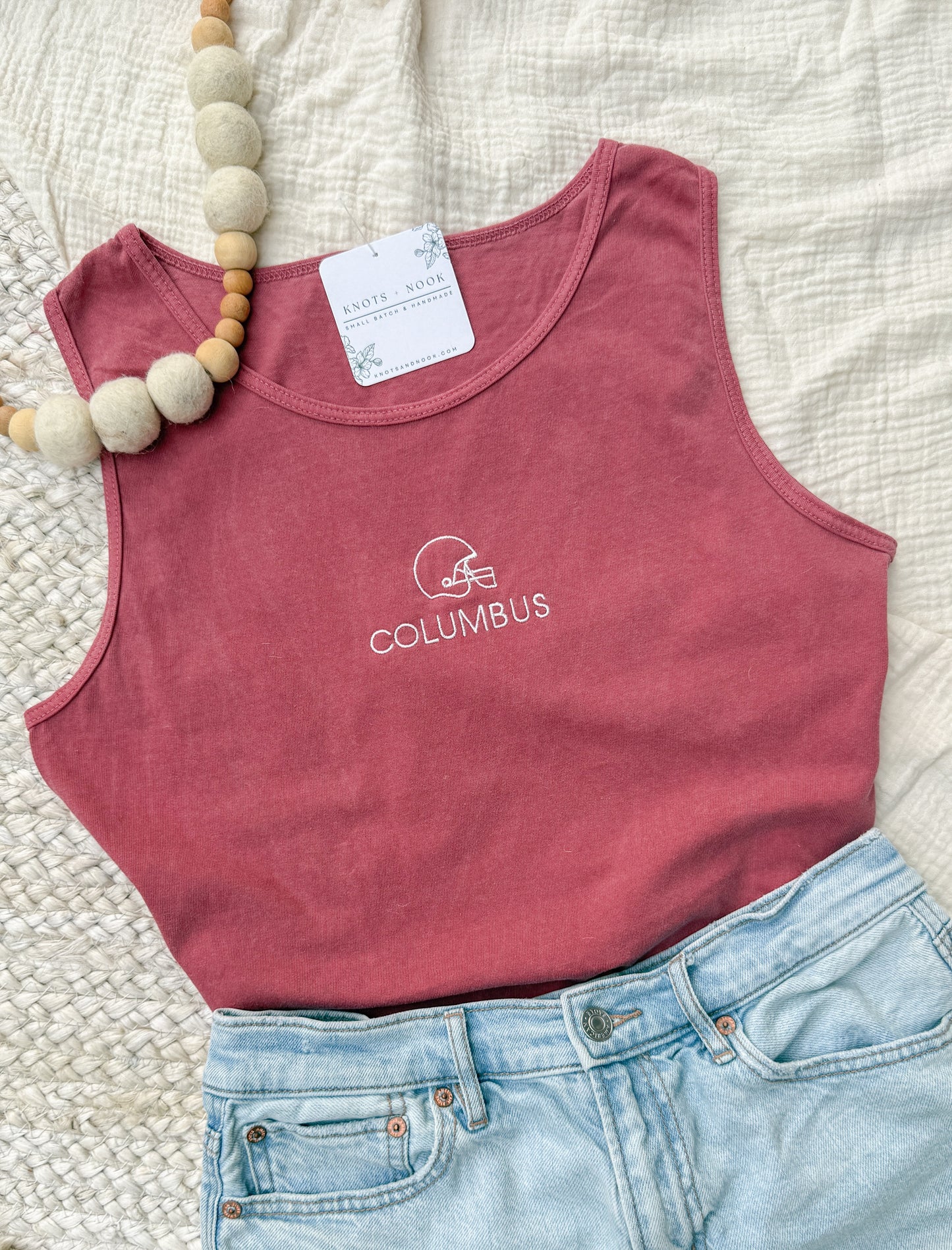 COLUMBUS FOOTBALL EMBROIDERED TANK