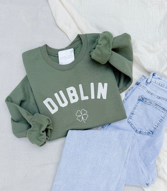 DUBLIN EMBROIDERED SWEATSHIRT
