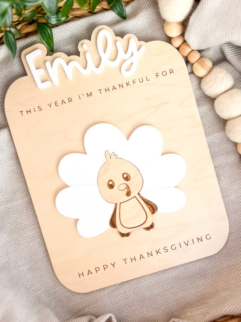 What I’m Grateful For - Thanksgiving Keepsake Dry Erase Board