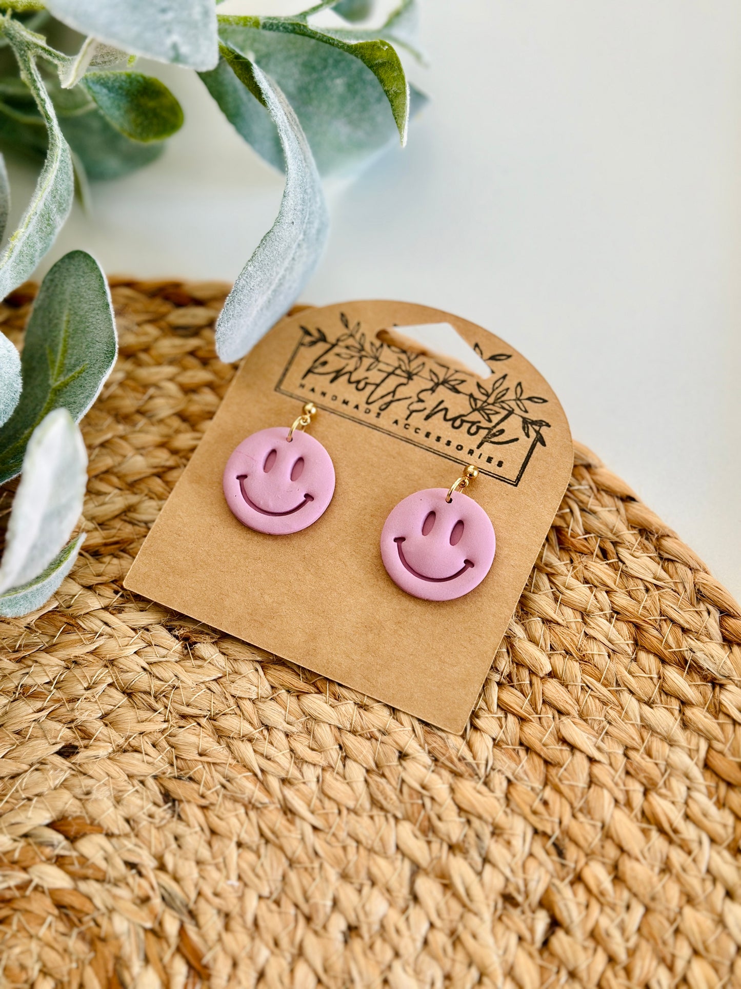 Hippie Smiley Face Earrings