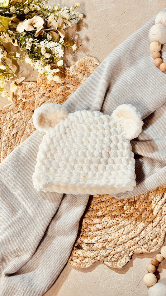 Crochet Baby Bear Hat