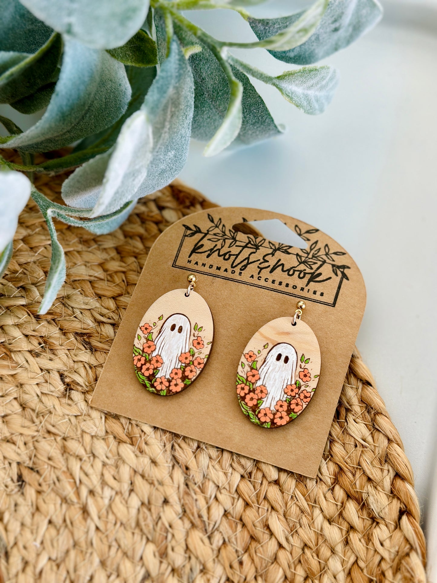 Ghosts in Flowers Earrings