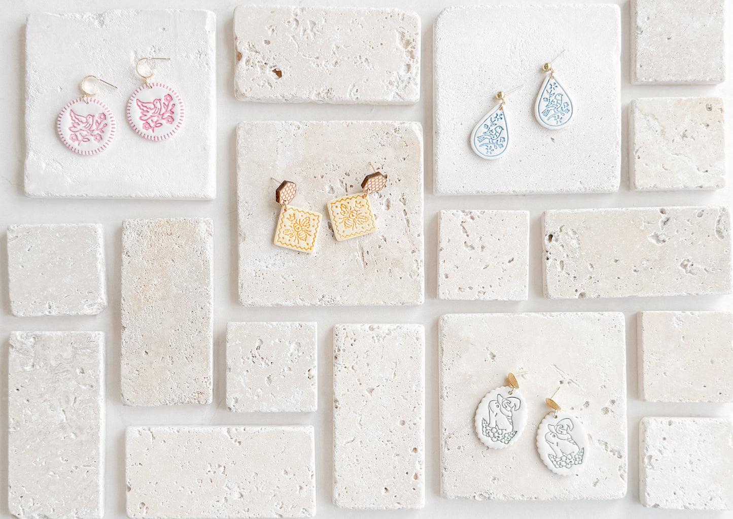 WILDLIFE COLLECTION CLAY EARRINGS