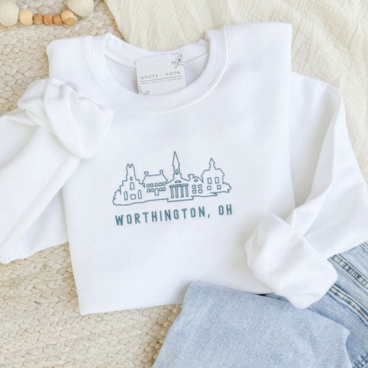 WORTHINGTON EMBROIDERED SWEATSHIRT