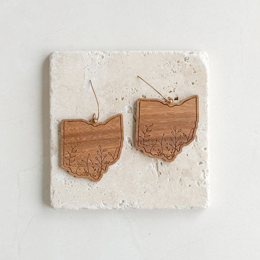 OHIO FLORAL EARRINGS