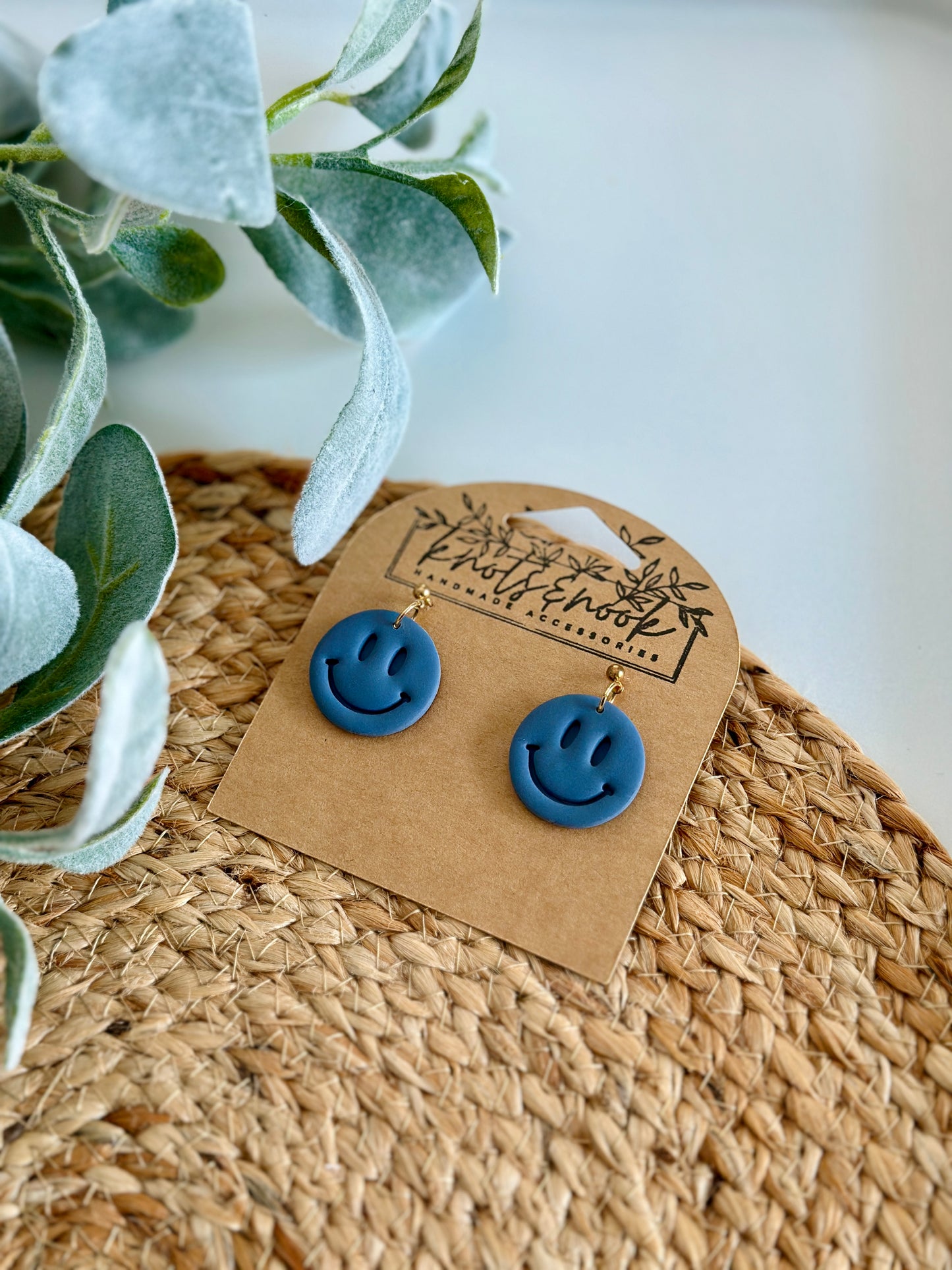 Hippie Smiley Face Earrings