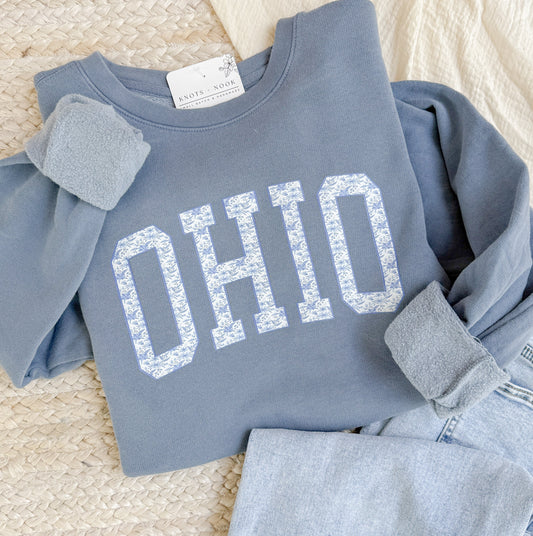 FLORAL OHIO SWEATSHIRT
