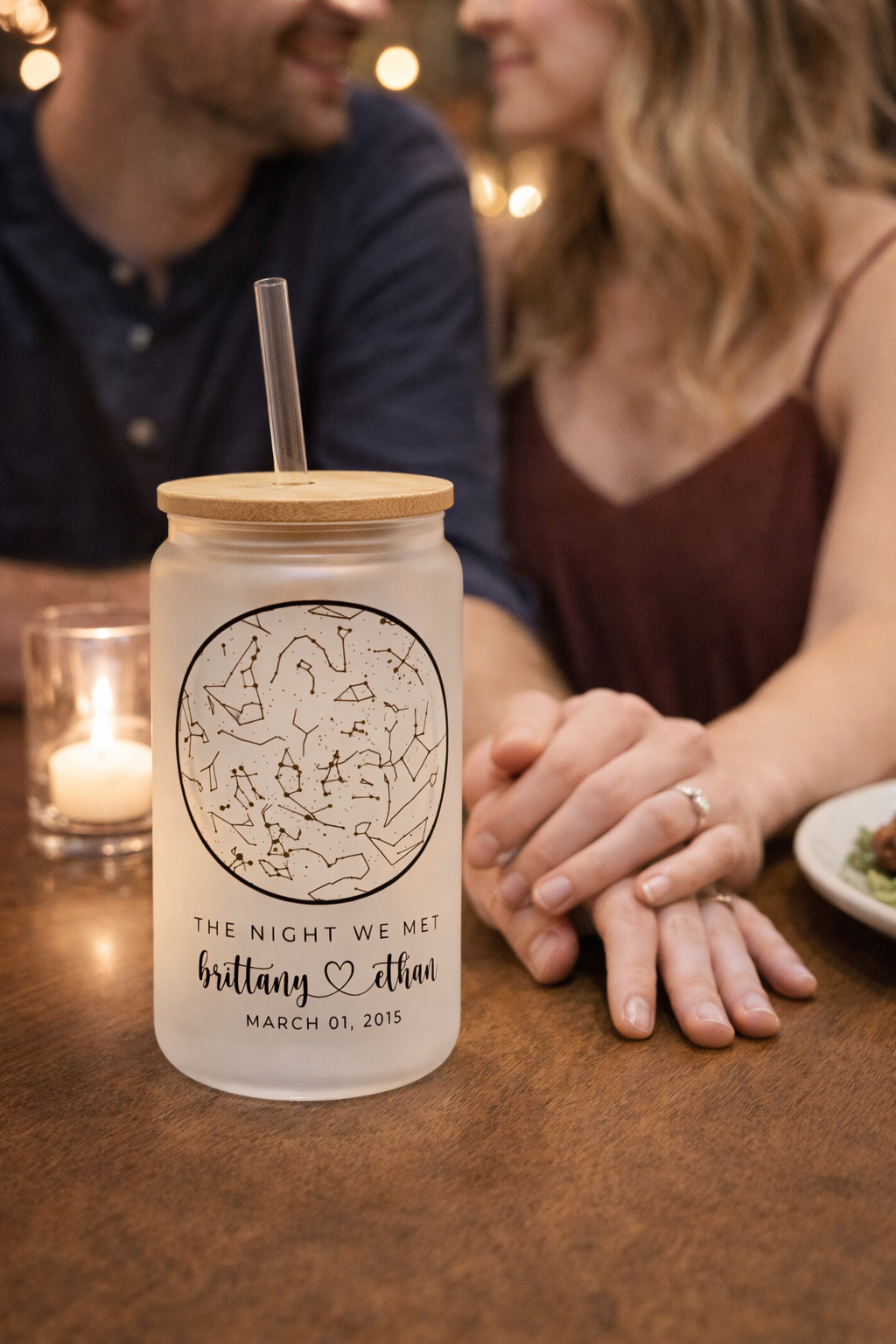 STAR MAP GLASS TUMBLER