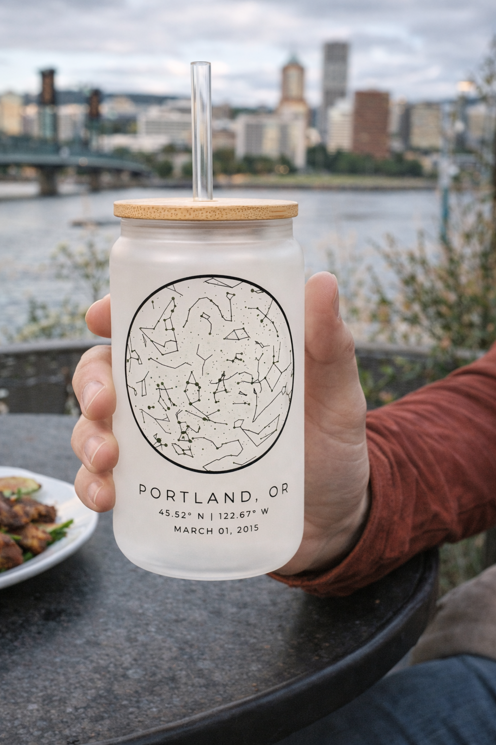 STAR MAP GLASS TUMBLER