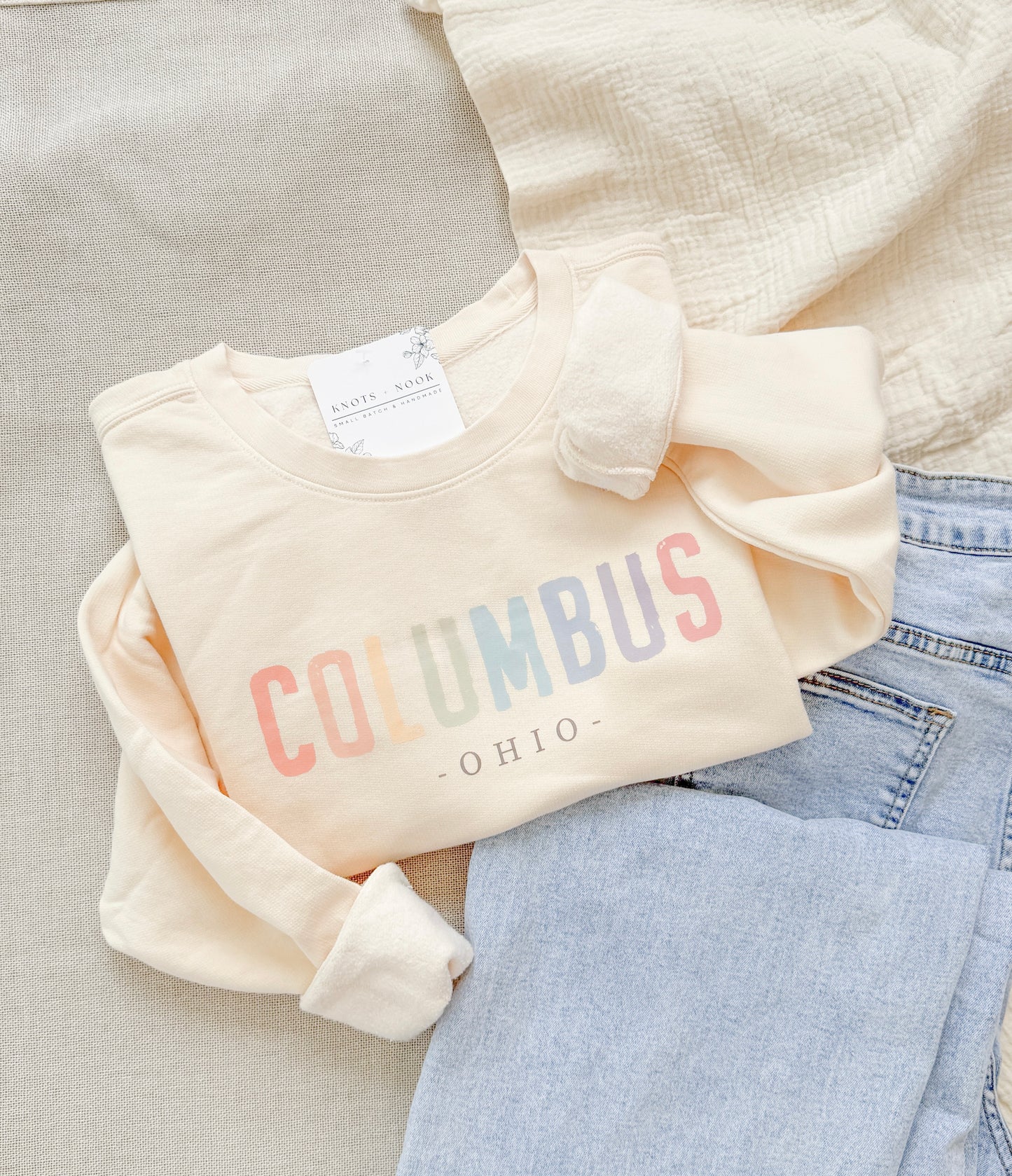 WATERCOLOR COLUMBUS SWEATSHIRT