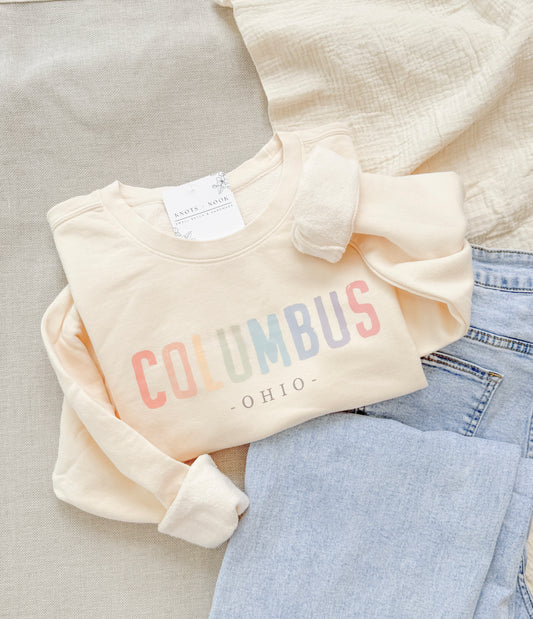 WATERCOLOR COLUMBUS SWEATSHIRT