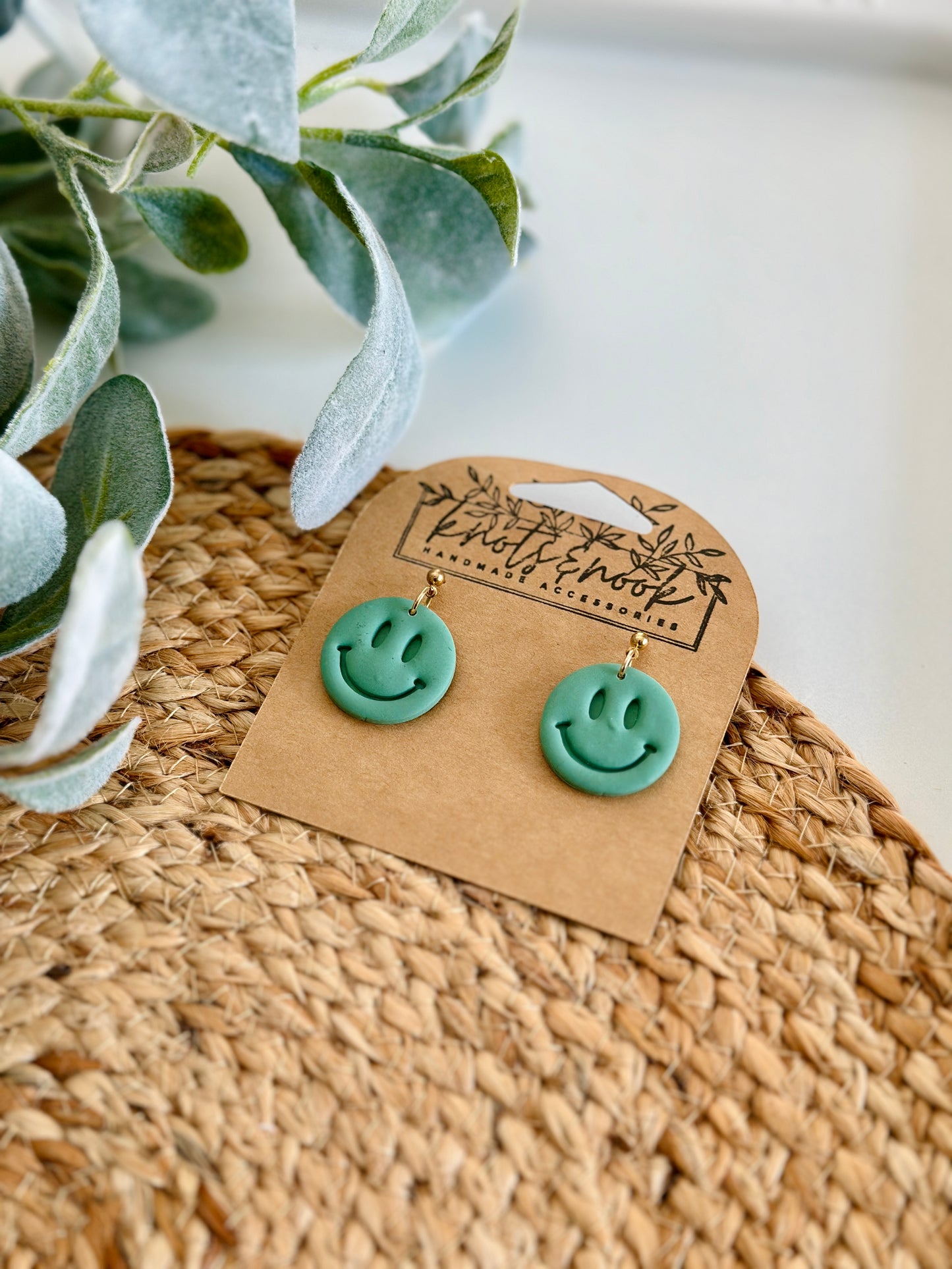 Hippie Smiley Face Earrings