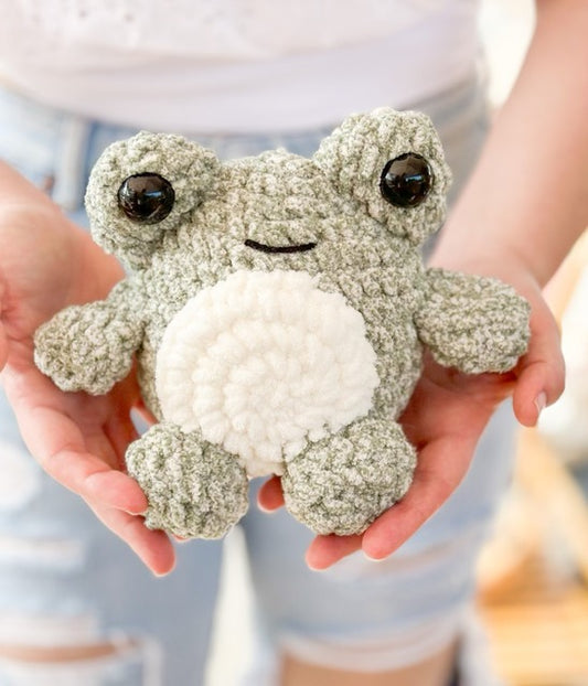 Frog - Handmade Crochet Plushie