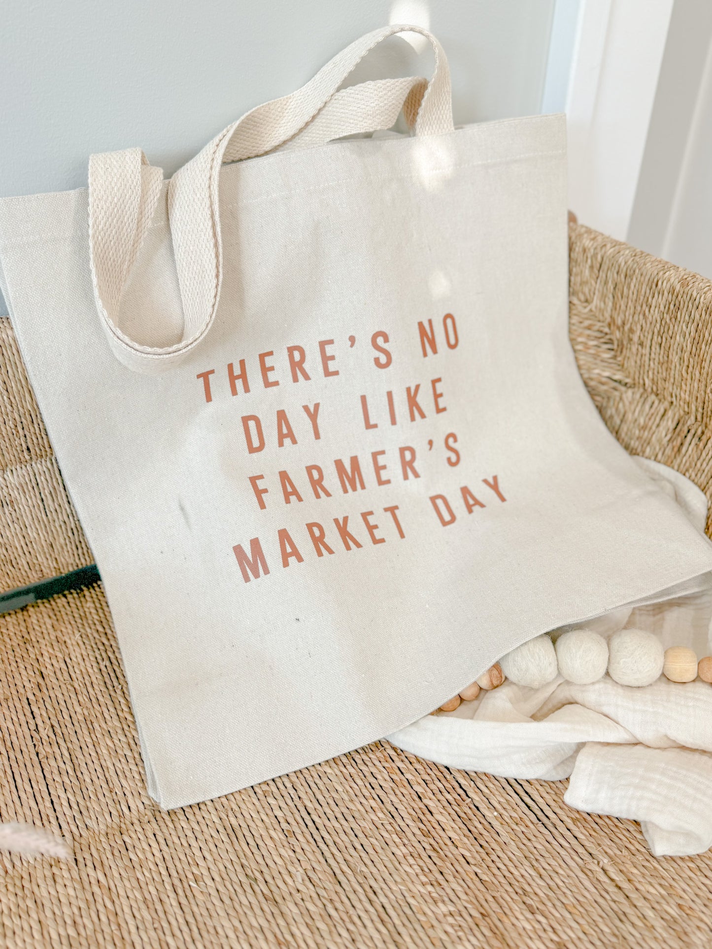 FARMERS MARKET CANVAS TOTE