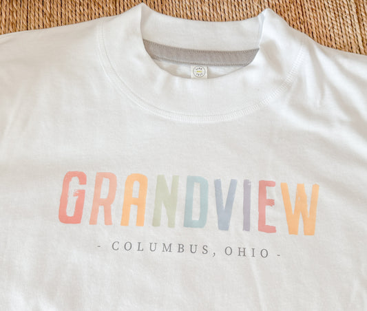 WATERCOLOR GRANDVIEW BOXY CROP SHIRT