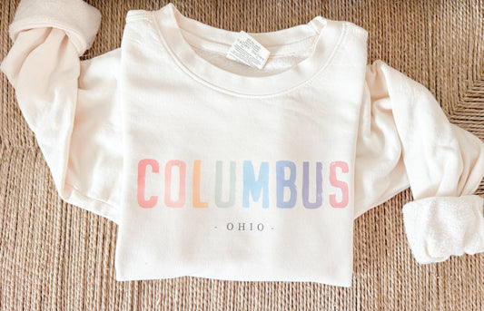 WATERCOLOR COLUMBUS SWEATSHIRT