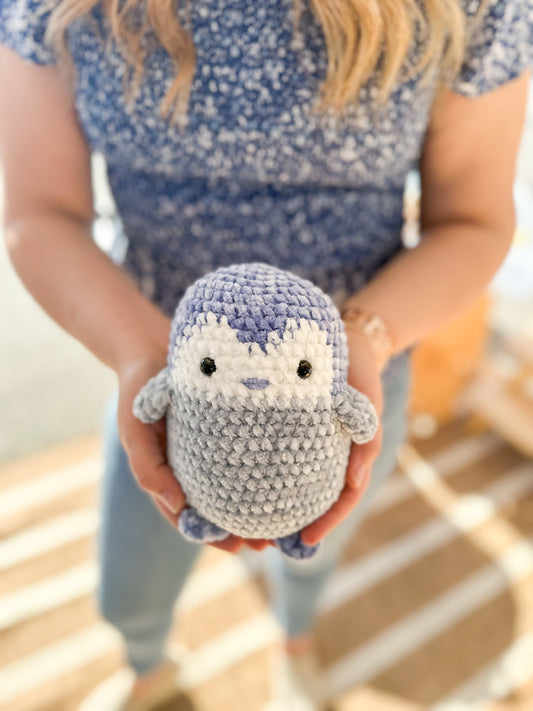 Blue Penguin - Handmade Crochet Plushie