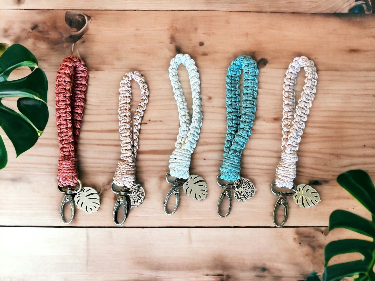 Macramé Wristlet Keychain