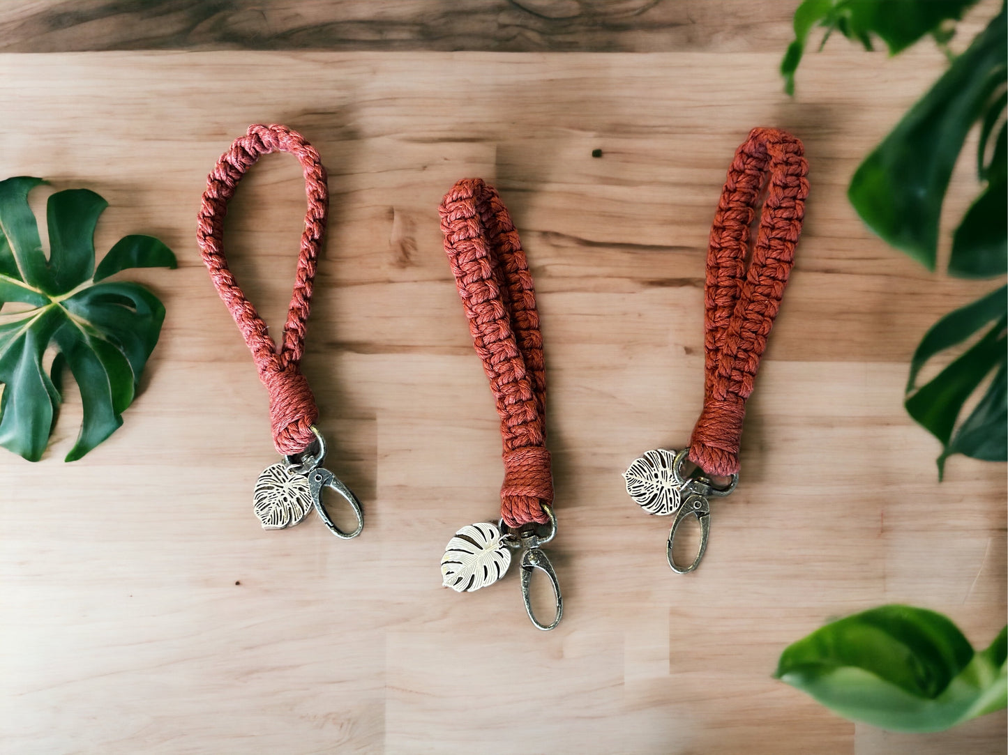 Macramé Wristlet Keychain