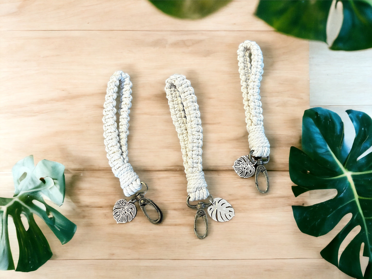 Macramé Wristlet Keychain