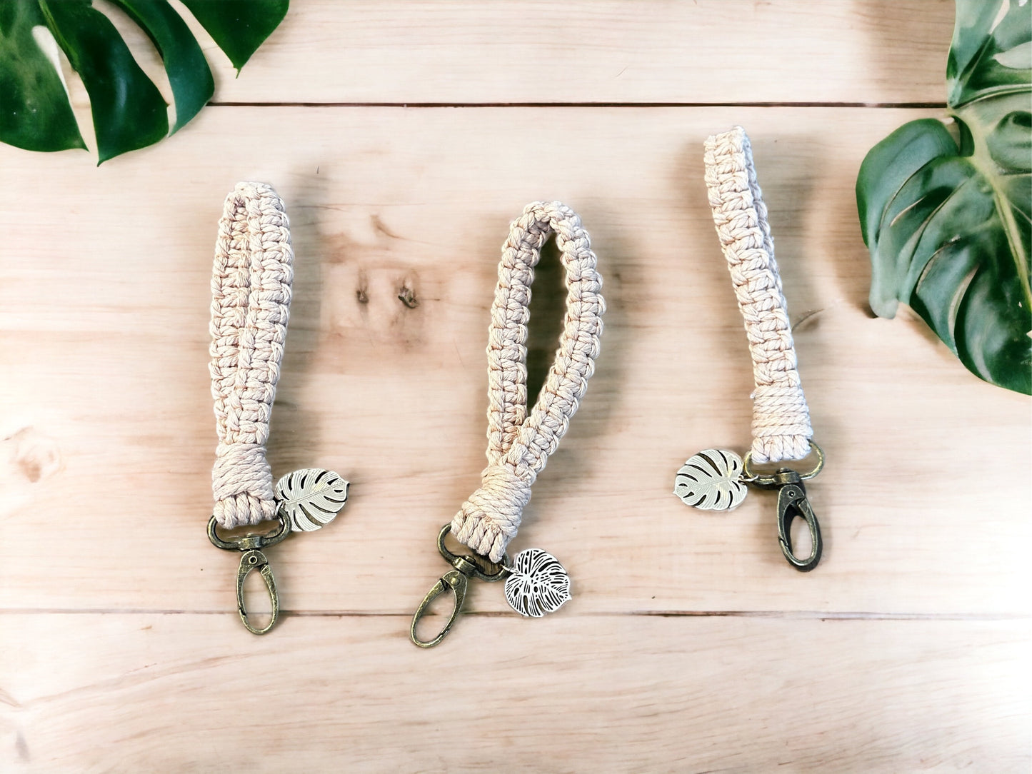 Macramé Wristlet Keychain